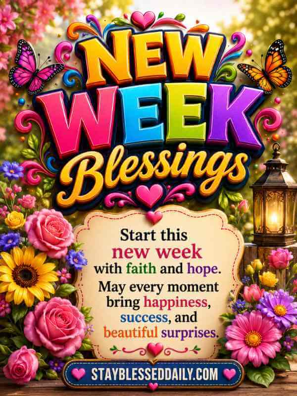 Happy Monday! May your heart be filled with gratitude, your mind with peace, and your week with endless blessings.