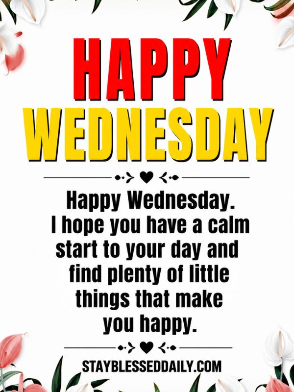 Good Morning Wednesday Blessings Quotes