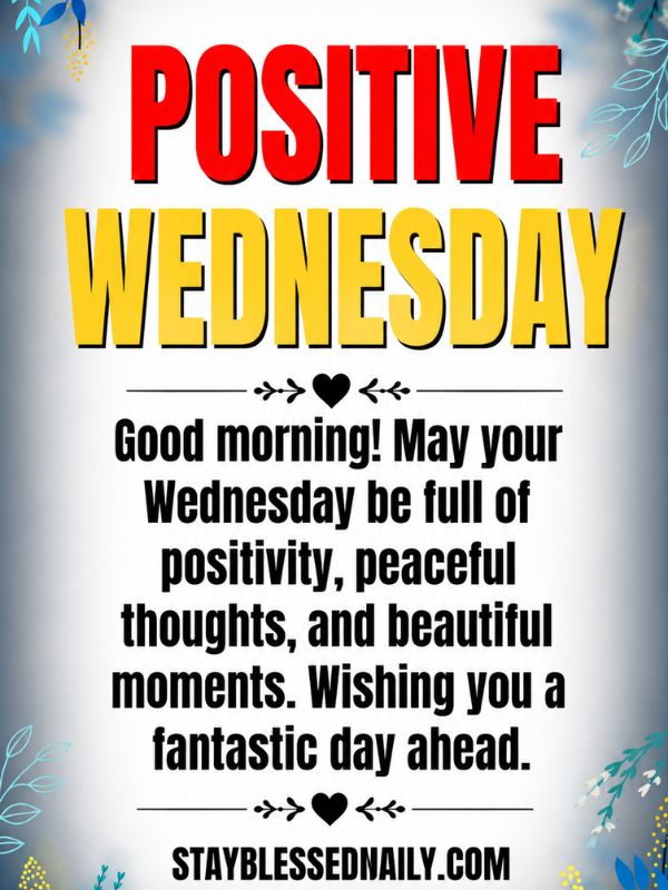 Happy Wednesday Morning Blessings