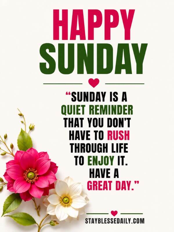 Happy Good Morning Sunday