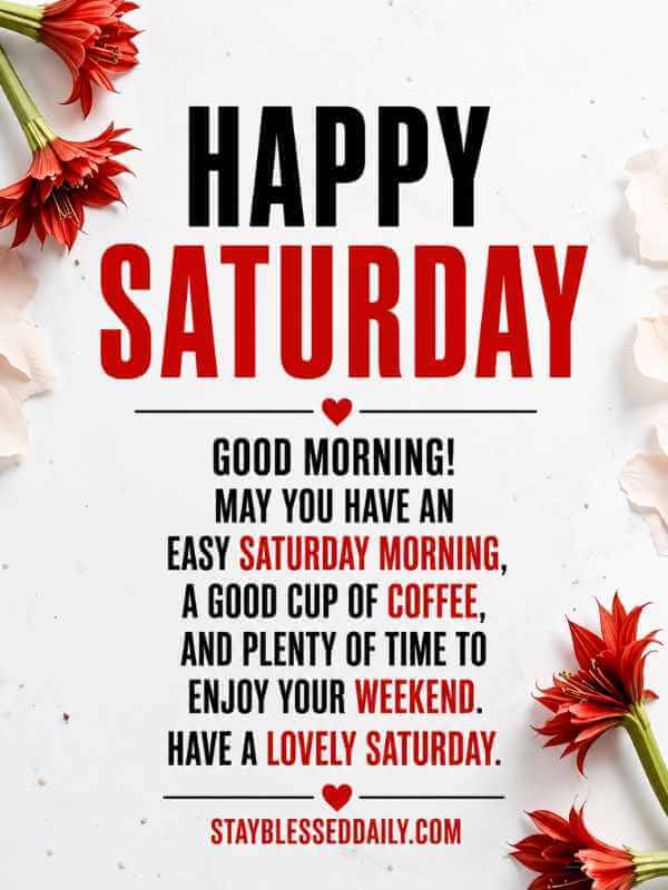 Spiritual Good Morning Saturday Blessings with beautiful and inspire you blessings