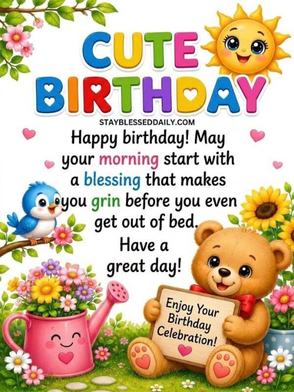cute birthay greetings and blessings for all friends and some one who love with you and with beautiful and top background of image