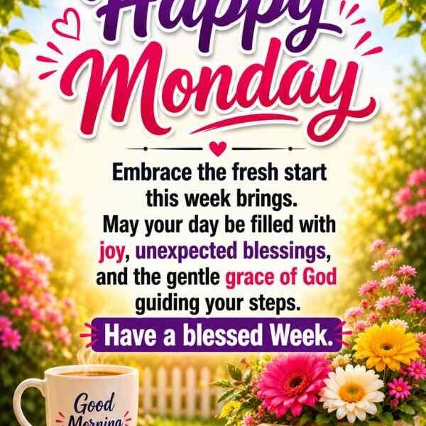 140+ Happy Monday Blessings, Quotes, Messages & Prayers to Start Your Week