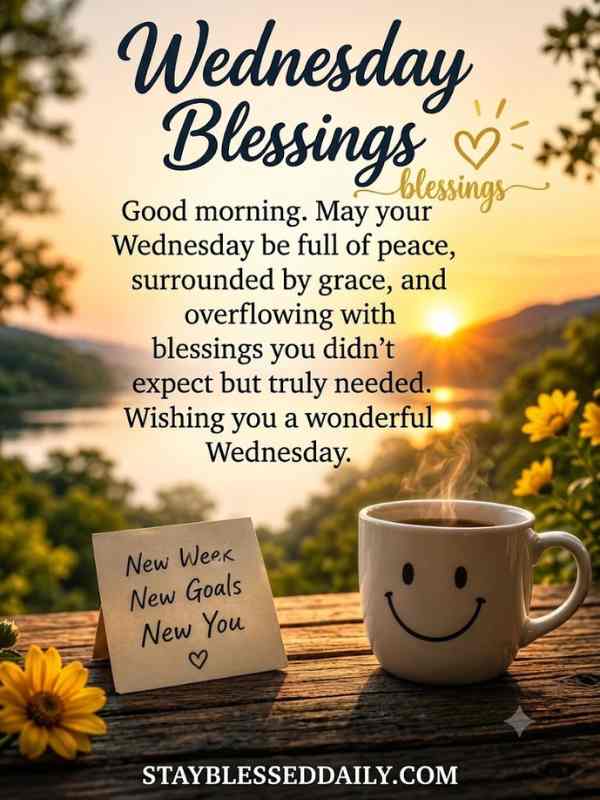 99+ Happy Wednesday Blessings and Prayers to Inspire Your Day