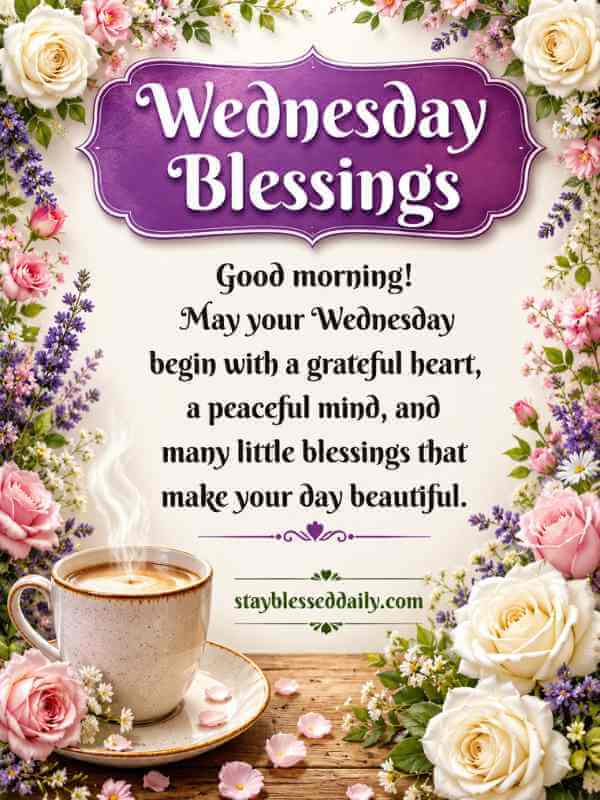 200+ Wonderful Wednesday Blessings and Prayers