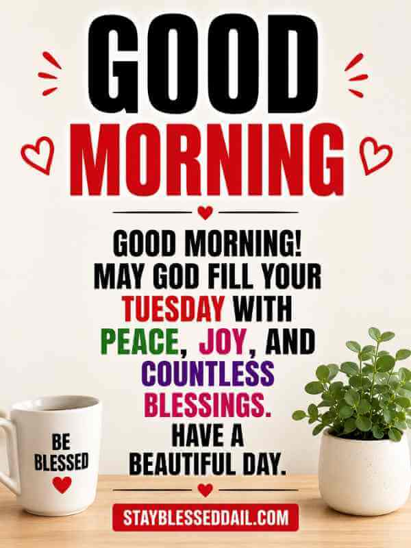 210+ Good Morning Tuesday Blessings, Greetings and Quotes
