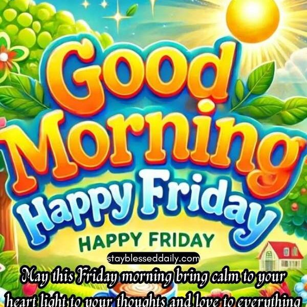 120+ Good Morning Friday Blessings, Images and Prayers