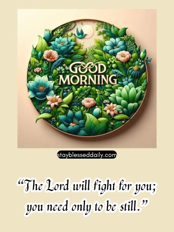 Thursday Bible Verses and Faith-Filled Morning Messages - “The Lord will fight for you; you need only to be still.”