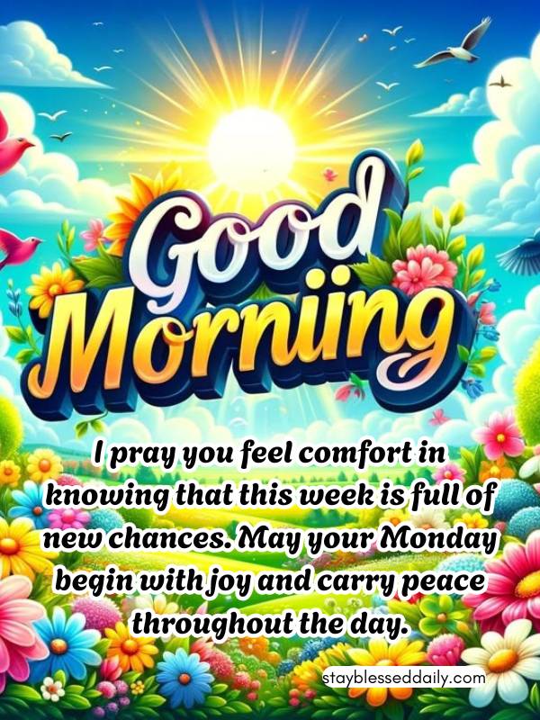 110+ Good Morning Monday Blessings and Prayers - Blessed Images