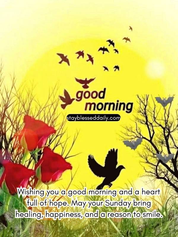 Good Morning Sunday Blessings Prayers and Blessed Images