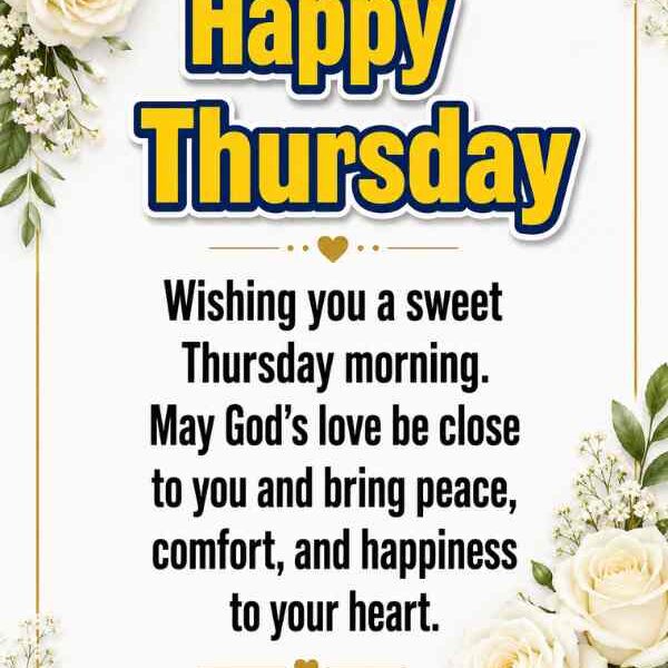 210+ Sweet Thursday Blessings, Greetings with Images